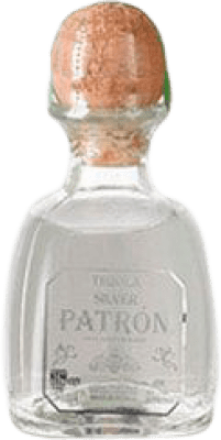 64,95 € Spedizione Gratuita | Scatola da 6 unità Tequila Patrón Silver Jalisco Messico Bottiglia Miniatura 5 cl