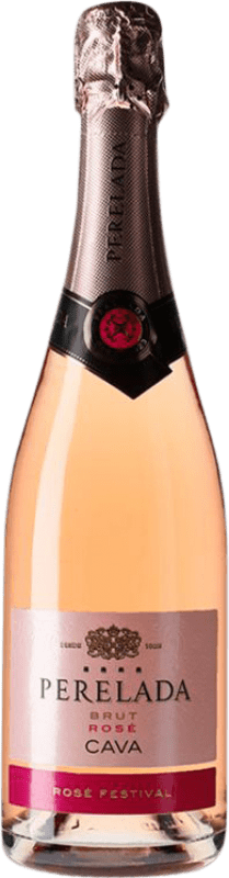 10,95 € Kostenloser Versand | Rosé Sekt Perelada Festival Rosé Brut D.O. Cava Katalonien Spanien Flasche 75 cl