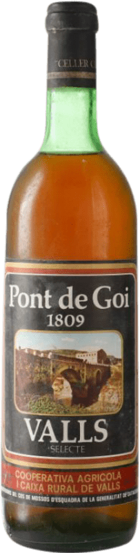 36,95 € Spedizione Gratuita | Vino Bianco Pont de Goi. Vi de Valls D.O. Terra Alta Catalogna Spagna Macabeo, Xarel·lo, Parellada 72 cl
