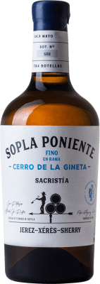 46,95 € Envío gratis | Vino generoso Pepe Rodríguez de Vera Sopla Poniente Fino en Rama Cerro de la Gineta D.O. Jerez-Xérès-Sherry Andalucía España Palomino Fino Botella Medium 50 cl