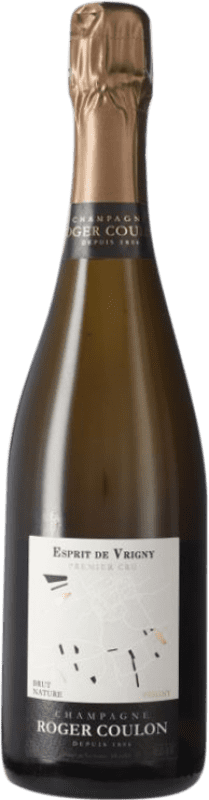 118,95 € 送料無料 | 白スパークリングワイン Roger Coulon Esprit de Vrigny Premier Cru ブルットの自然 A.O.C. Champagne シャンパン フランス Pinot Black, Chardonnay, Pinot Meunier ボトル 75 cl