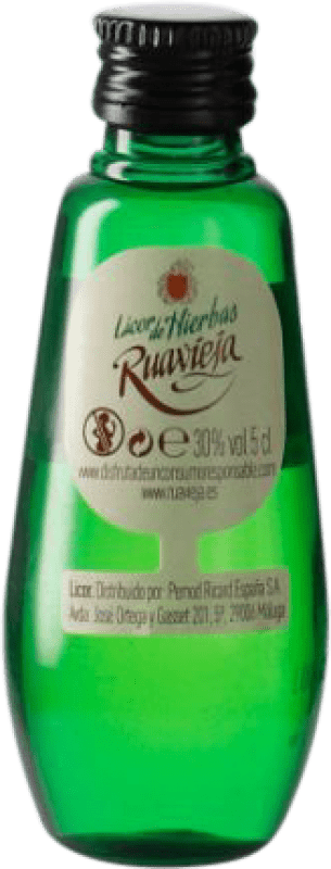 21,95 € Free Shipping | 12 units box Herbal Liqueur Ruavieja Galicia Spain Miniature Bottle 5 cl
