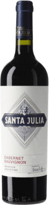 12,95 € Бесплатная доставка | Красное вино Santa Julia I.G. Mendoza Мендоса Аргентина Cabernet Sauvignon бутылка 75 cl