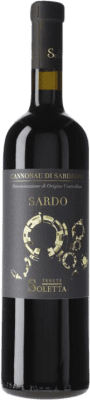 22,95 € Spedizione Gratuita | Vino rosso Tenuta Soletta Sardo D.O.C. Cannonau di Sardegna Cerdeña Italia Cannonau Bottiglia 75 cl