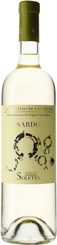17,95 € Envío gratis | Vino blanco Tenuta Soletta Sardo D.O.C. Vermentino di Sardegna Cerdeña Italia Vermentino Botella 75 cl