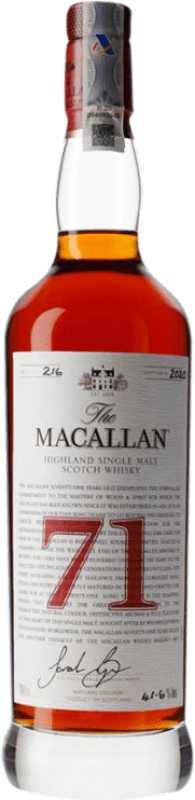 141 693,95 € Kostenloser Versand | Single Malt Whisky Macallan Red — Edition Rot, Collection — Kollektion Speyseite Großbritannien 71 Jahre Flasche 70 cl