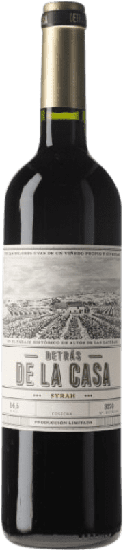 17,95 € 免费送货 | 红酒 Uvas Felices Detrás de la Casa D.O. Yecla 穆尔西亚地区 西班牙 Syrah 瓶子 75 cl