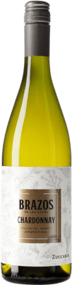 14,95 € Spedizione Gratuita | Vino Bianco Zuccardi Brazos de los Andes I.G. Mendoza Mendoza Argentina Chardonnay 75 cl