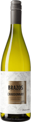 16,95 € Spedizione Gratuita | Vino bianco Zuccardi Brazos de los Andes I.G. Mendoza Mendoza Argentina Chardonnay Bottiglia 75 cl