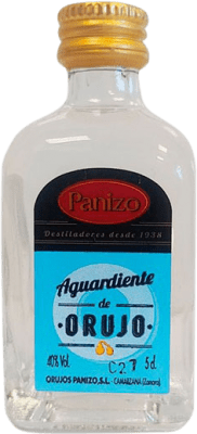 2,95 € Envio grátis | Aguardente Orujo Panizo Castela e Leão Espanha Garrafa Miniatura 5 cl