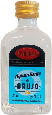 1,95 € Free Shipping | Pomace Brandy Panizo Castilla y León Spain Miniature Bottle 5 cl