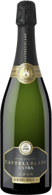 10,95 € Envío gratis | Espumoso Blanco Castellblanch Semiseco Extra D.O. Cava España 75 cl