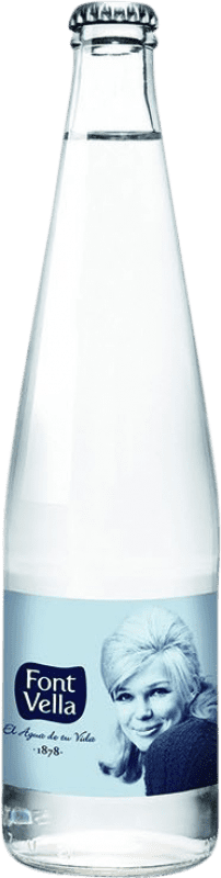 9,95 € 送料無料 | 20個入りボックス 水 Font Vella Mineral Natural — 天然ミネラル スペイン ミディアムボトル 50 cl ガラス