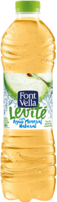 10,95 € Бесплатная доставка | Коробка из 6 единиц Вода Font Vella Levité Mineral Natural — Природная минеральная Испания 1 L Manzana — Яблоко