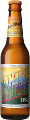 46,95 € Kostenloser Versand | 24 Einheiten Box Bier San Miguel Yakima Valley IPA Andalusien Spanien Drittel-Liter-Flasche 33 cl