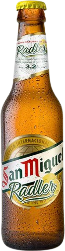 34,95 € 送料無料 | 30個入りボックス ビール San Miguel Radler アンダルシア スペイン 小瓶 20 cl リターナブルガラス