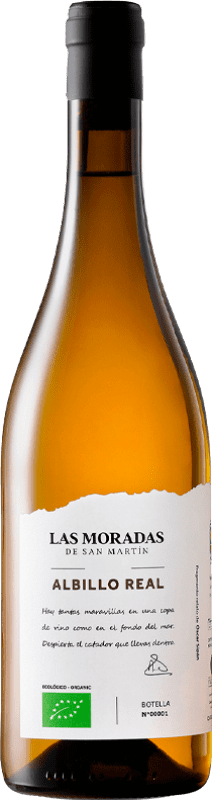 17,95 € Spedizione Gratuita | Vino bianco Las Moradas D.O. Vinos de Madrid Comunità di Madrid Spagna Albillo Bottiglia 75 cl