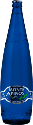 19,95 € Envío gratis | Caja de 12 unidades Agua Monte Pinos Azul Natural Castilla y León España Botella 1 L