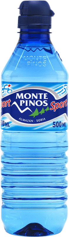 49,95 € 免费送货 | 盒装35个 水 Monte Pinos Sport Mineral Natural — 天然矿物 卡斯蒂利亚莱昂 西班牙 中瓶装 50 cl