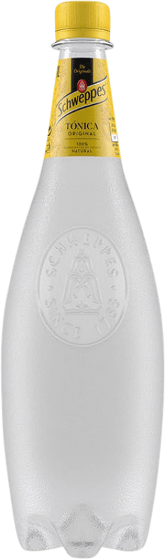 48,95 € Envoi gratuit | Boîte de 24 unités Boissons Fraîches Schweppes Tónica Espagne Bouteille 1 L PET