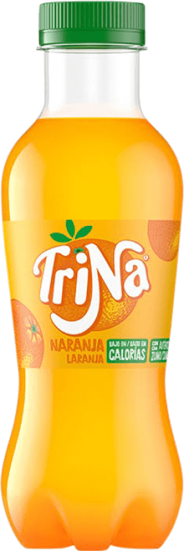 51,95 € 免费送货 | 盒装24个 饮料和搅拌机 Trina Naranja PET 西班牙 瓶子 Medium 50 cl