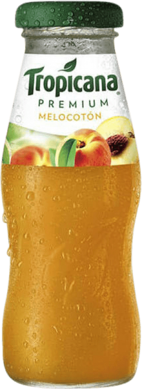 46,95 € Envío gratis | Caja de 24 unidades Refrescos Tropicana España Botellín 20 cl Melocotón