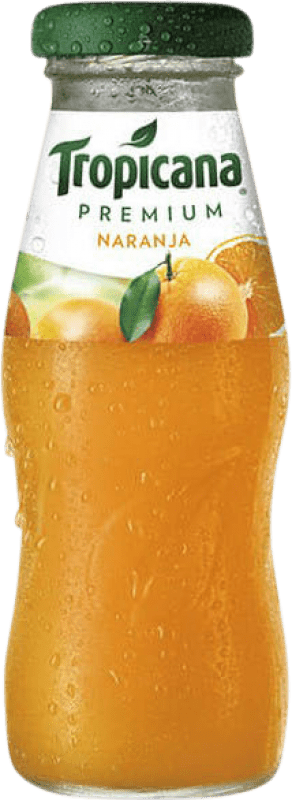46,95 € Envio grátis | Caixa de 24 unidades Refrigerantes Tropicana Naranja Espanha Garrafa Pequena 20 cl