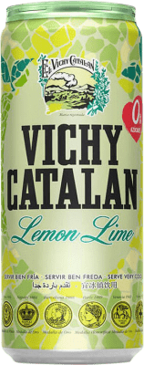 29,95 € Free Shipping | 24 units box Water Vichy Catalan Mineral Natural — Natural Mineral Catalonia Spain Can 33 cl Lima — Lime