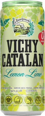 29,95 € Spedizione Gratuita | Scatola da 24 unità Acqua Vichy Catalan Lima Catalogna Spagna Lattina 33 cl
