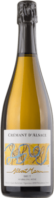 44,95 € 免费送货 | 白起泡酒 Albert Mann 香槟 A.O.C. Crémant d'Alsace 阿尔萨斯 法国 Pinot Black, Pinot White, Pinot Auxerrois 瓶子 75 cl