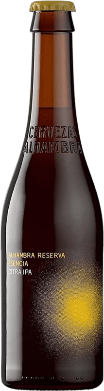 32,95 € 免费送货 | 盒装12个 啤酒 Alhambra Ipa 安达卢西亚 西班牙 三分之一升瓶 33 cl