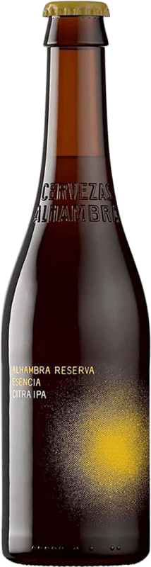 39,95 € Kostenloser Versand | 12 Einheiten Box Bier Alhambra Ipa Andalusien Spanien Drittel-Liter-Flasche 33 cl