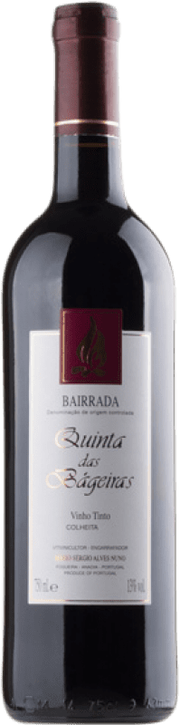 14,95 € Free Shipping | Red wine Quinta das Bageiras Colheita Tinto D.O.C. Bairrada Portugal Baga Bottle 75 cl
