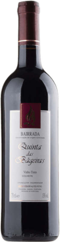 13,95 € Spedizione Gratuita | Vino rosso Quinta das Bageiras Colheita Tinto D.O.C. Bairrada Portogallo Baga Bottiglia 75 cl