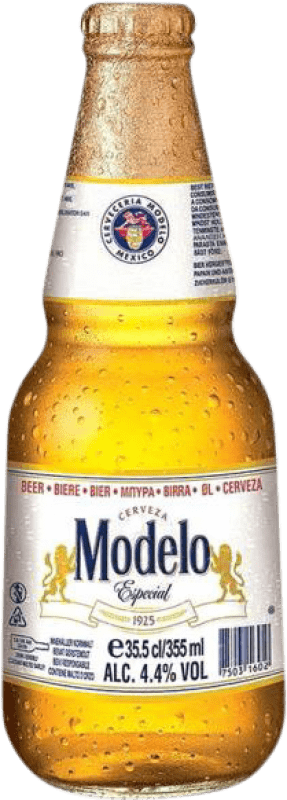 39,95 € Spedizione Gratuita | Scatola da 24 unità Birra Modelo Corona Especial Messico Bottiglia Terzo 35 cl
