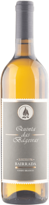 24,95 € Envío gratis | Vino blanco Quinta das Bageiras Blanco Reserva D.O.C. Bairrada Portugal Cercial, Bical Botella 75 cl