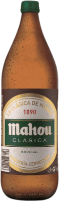 16,95 € Envío gratis | Caja de 6 unidades Cerveza Mahou Clásica Comunidad de Madrid España Botella 1 L