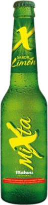 25,95 € Spedizione Gratuita | Scatola da 24 unità Birra Mahou Mixta Comunità di Madrid Spagna Bottiglietta 25 cl Limón — Limone