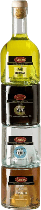 21,95 € 免费送货 | 利口酒 Panizo Serie 4 Frascos Apilables 卡斯蒂利亚莱昂 西班牙 1 L Café — 咖啡, Hierbas — 香草, Orujo — 欧酿, Tostado — 烘烤的