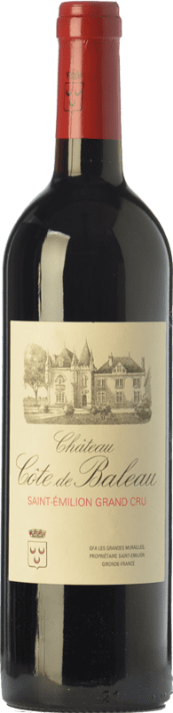 89,95 € Бесплатная доставка | Красное вино Château Côte de Baleau A.O.C. Saint-Émilion Grand Cru Бордо Франция Merlot, Cabernet Sauvignon, Cabernet Franc бутылка Магнум 1,5 L
