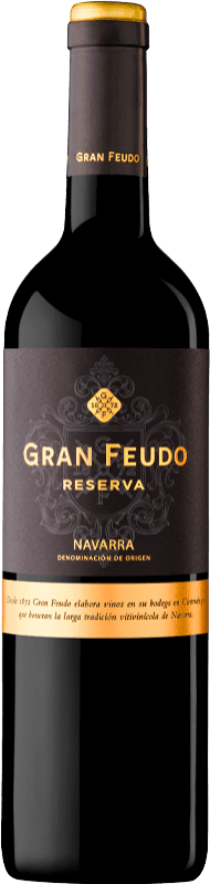 19,95 € 免费送货 | 红酒 Gran Feudo 预订 D.O. Navarra 纳瓦拉 西班牙 Tempranillo, Merlot, Cabernet Sauvignon 瓶子 Magnum 1,5 L