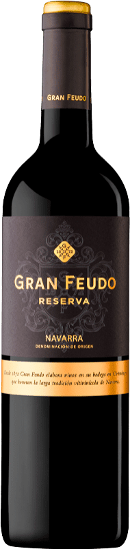 29,95 € Kostenloser Versand | Rotwein Gran Feudo Reserve — Gereift D.O. Navarra Navarra Spanien Tempranillo, Merlot, Cabernet Sauvignon Magnumflasche 1,5 L