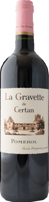 132,95 € Бесплатная доставка | Красное вино Vieux Château Certan La Gravette A.O.C. Pomerol Бордо Франция Merlot, Cabernet Sauvignon бутылка 75 cl