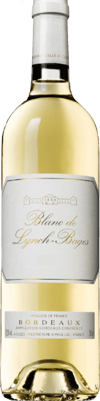 91,95 € Envio grátis | Vinho branco Château Lynch-Bages Blanc A.O.C. Bordeaux Bordeaux França Sauvignon Branca, Sémillon, Muscadelle Garrafa 75 cl