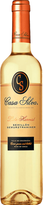 12,95 € Бесплатная доставка | Белое вино Casa Silva Late Harvest I.G. Valle de Colchagua Долина Колхагуа Чили Viognier, Gewürztraminer, Sémillon бутылка Medium 50 cl