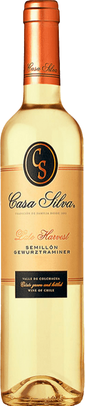 16,95 € 免费送货 | 白酒 Casa Silva Late Harvest I.G. Valle de Colchagua 科尔查瓜谷 智利 Viognier, Gewürztraminer, Sémillon 瓶子 Medium 50 cl