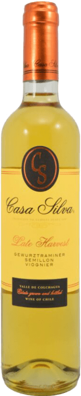 11,95 € 免费送货 | 白葡萄酒 Casa Silva Late Harvest — 晚收 I.G. Valle de Colchagua 科尔查瓜谷 智利 Viognier — 维欧涅, Gewürztraminer — 琼瑶浆, Sémillon — 赛美蓉 中瓶装 50 cl