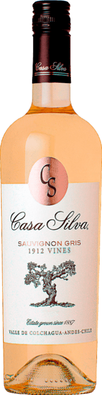 16,95 € 免费送货 | 白酒 Casa Silva I.G. Valle de Colchagua 科尔查瓜谷 智利 Sauvignon Grey 瓶子 75 cl