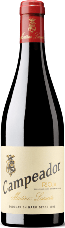 19,95 € Envío gratis | Vino tinto Martínez Lacuesta Campeador Reserva D.O.Ca. Rioja La Rioja España Tempranillo, Garnacha Botella 75 cl