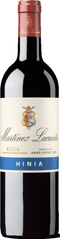 28,95 € Envoi gratuit | Vin rouge Martínez Lacuesta Hinia D.O.Ca. Rioja La Rioja Espagne Tempranillo, Graciano, Mazuelo Bouteille 75 cl